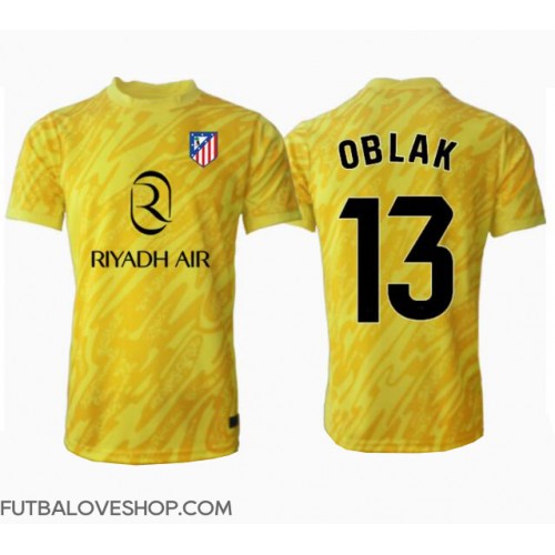 Dres Atletico Madrid Jan Oblak #13 Brankarsky Tretina 2024-25 Krátky Rukáv